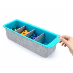 Welaxy Felt Adjustable 4 Slot Drawer Organizer Bin