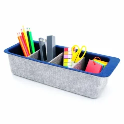 Welaxy Felt Adjustable 4 Slot Drawer Organizer Bin