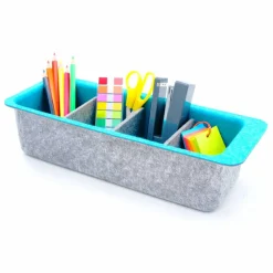 Welaxy Felt Adjustable 4 Slot Drawer Organizer Bin