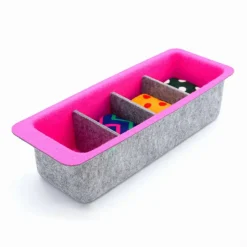 Welaxy Felt Adjustable 4 Slot Drawer Organizer Bin