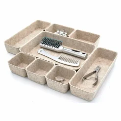 Welaxy Felt 8 Piece Drawer Organizer Tray Set