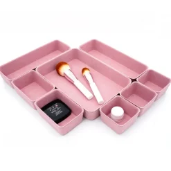Welaxy Felt 8 Piece Drawer Organizer Tray Set