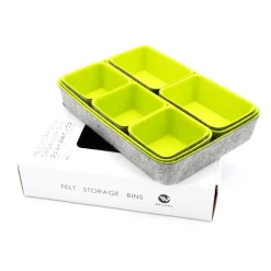 Welaxy Felt 8 Piece Drawer Organizer Tray Set