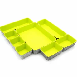 Welaxy Felt 8 Piece Drawer Organizer Tray Set
