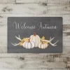 Welcome Autumn Pumpkins Floor Mat