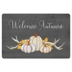 Welcome Autumn Pumpkins Floor Mat