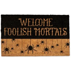 Welcome Foolish Mortals Door Mat