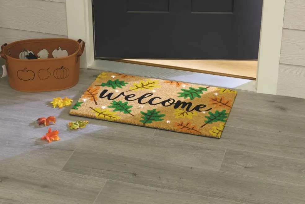 Welcome Leaves Light Up Doormat by Ashland®