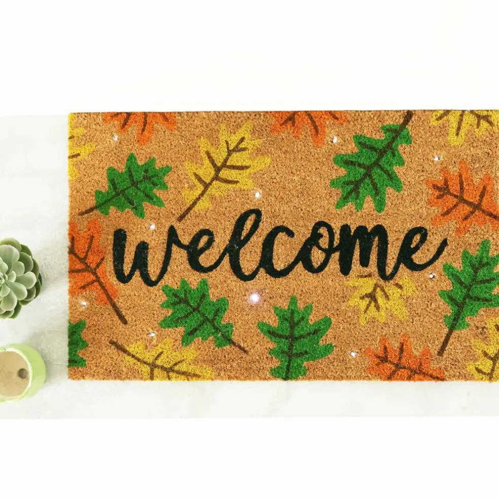Welcome Leaves Light Up Doormat by Ashland®