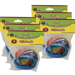 Welcome to My Class Wristbands, 10 Per Pack, 6 Packs