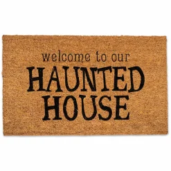 Welcome to Our Haunted House Door Mat