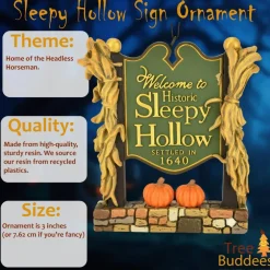Welcome to Sleepy Hollow Sign Halloween Ornament Decoration