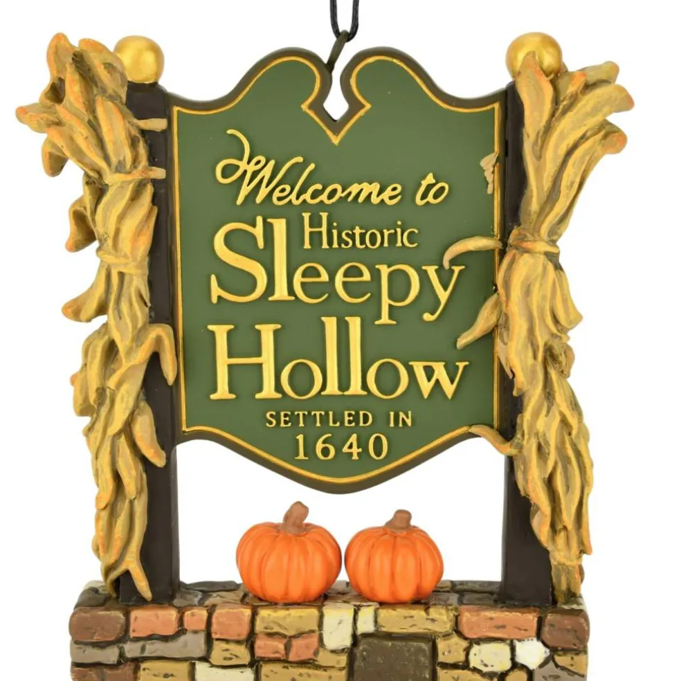 Welcome to Sleepy Hollow Sign Halloween Ornament Decoration