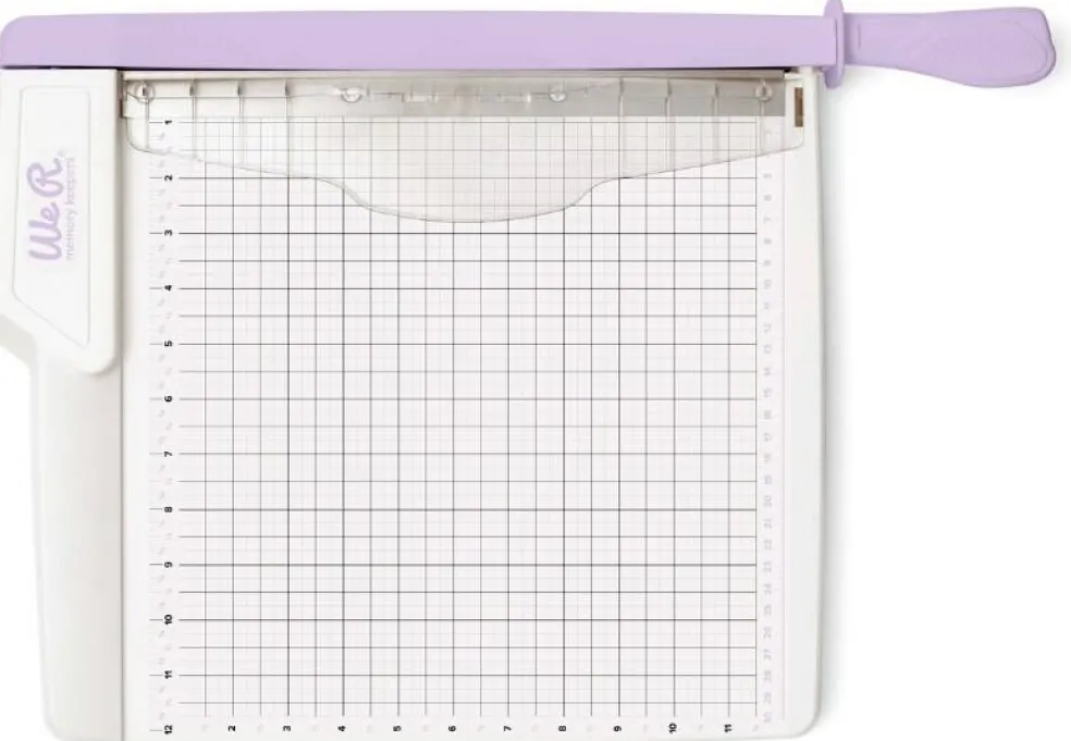We R Makers Large Guillotine Cutter and Trimmer 12"x12" 60000666 Lilac