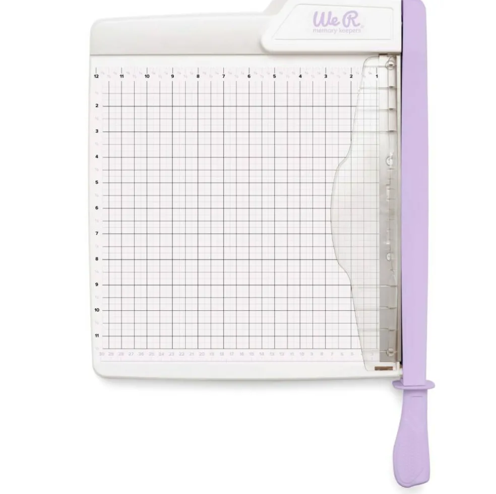 We R Makers Large Guillotine Cutter and Trimmer 12"x12" 60000666 Lilac