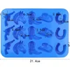 Western Cowboy Silicone Candy Mold - Boot Horse Cowboy Hat