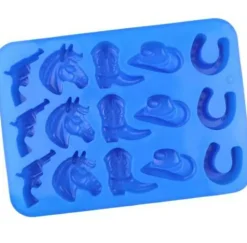 Western Cowboy Silicone Candy Mold - Boot Horse Cowboy Hat