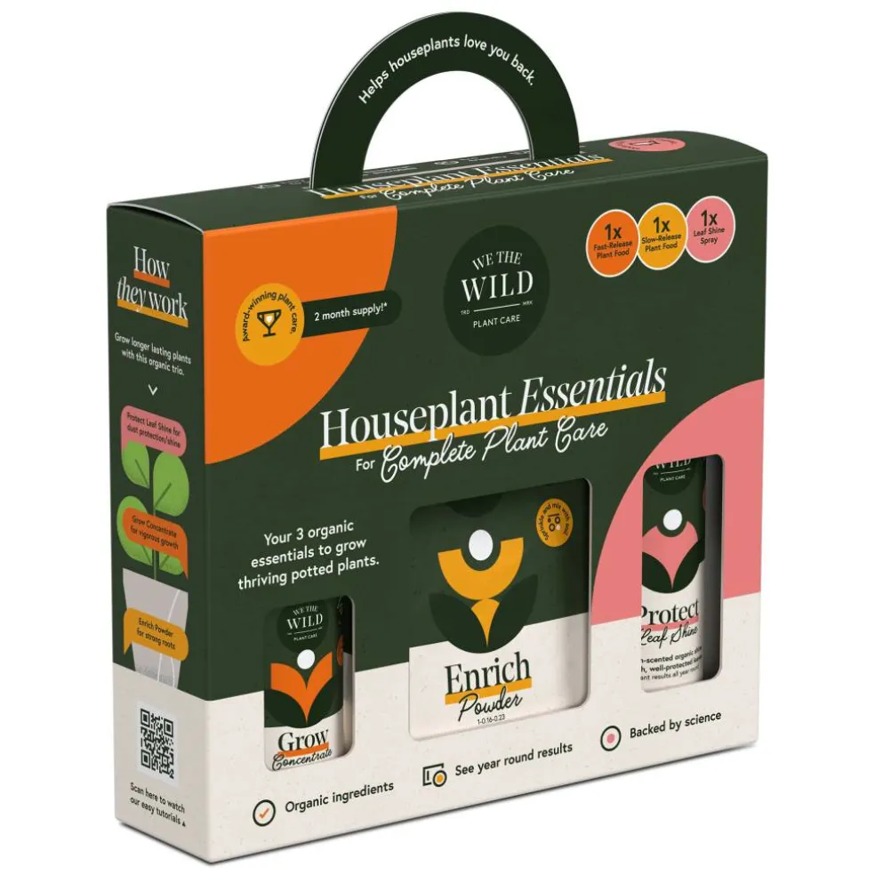 We The Wild™ Houseplant Essentials Kit Organic Easy 3-Step Care