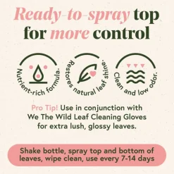We The Wild™ 8.5oz. Protect Spray Organic Botanical Leaf Shine & Care for Houseplants