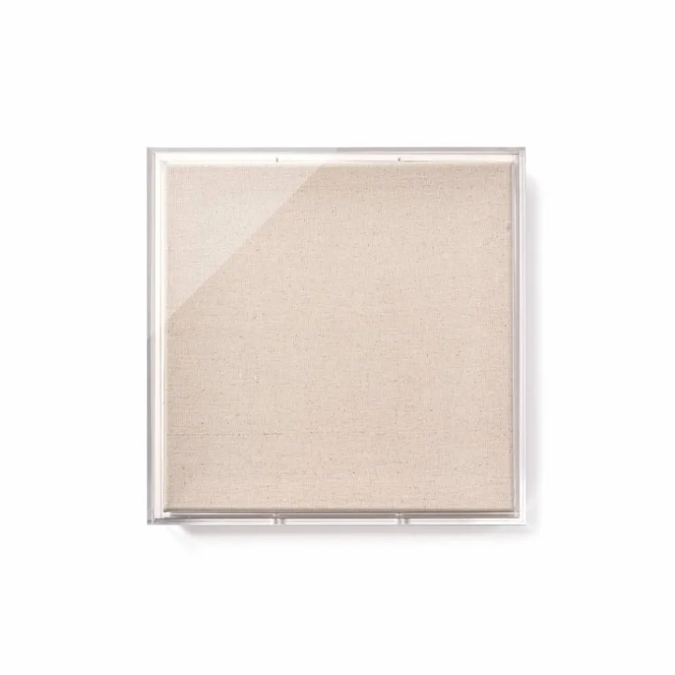 Wexel Art 3" Depth UV Grade Acrylic Shadowbox with Beige Linen Stretched Canvas