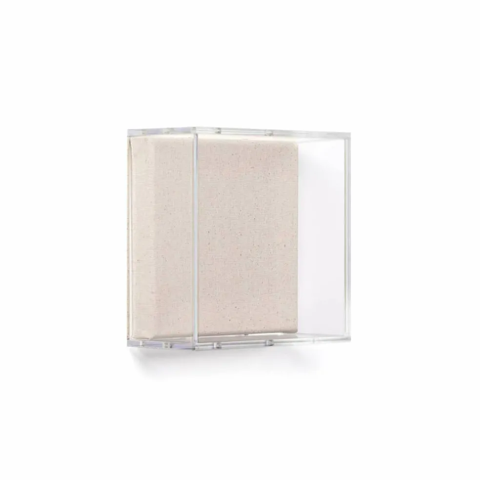 Wexel Art 3" Depth UV Grade Acrylic Shadowbox with Beige Linen Stretched Canvas