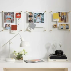 Wexel Art Easy Change Memo Board + Magnets with Gold Hardware