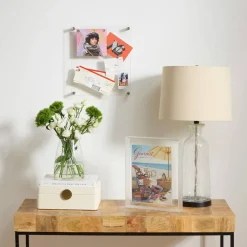 Wexel Art Easy Change Memo Board + Magnets with Silver Hardware