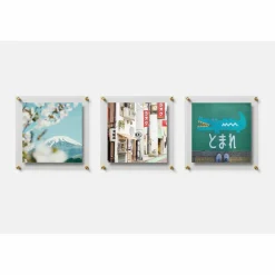 Wexel Art Gallery Wall Double Panel Acrylic Floating Frames Set of 3