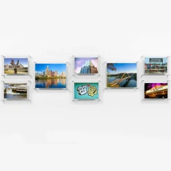 Wexel Art Gallery Wall Single Panel Acrylic Floating Frames & Magnets Set of 8