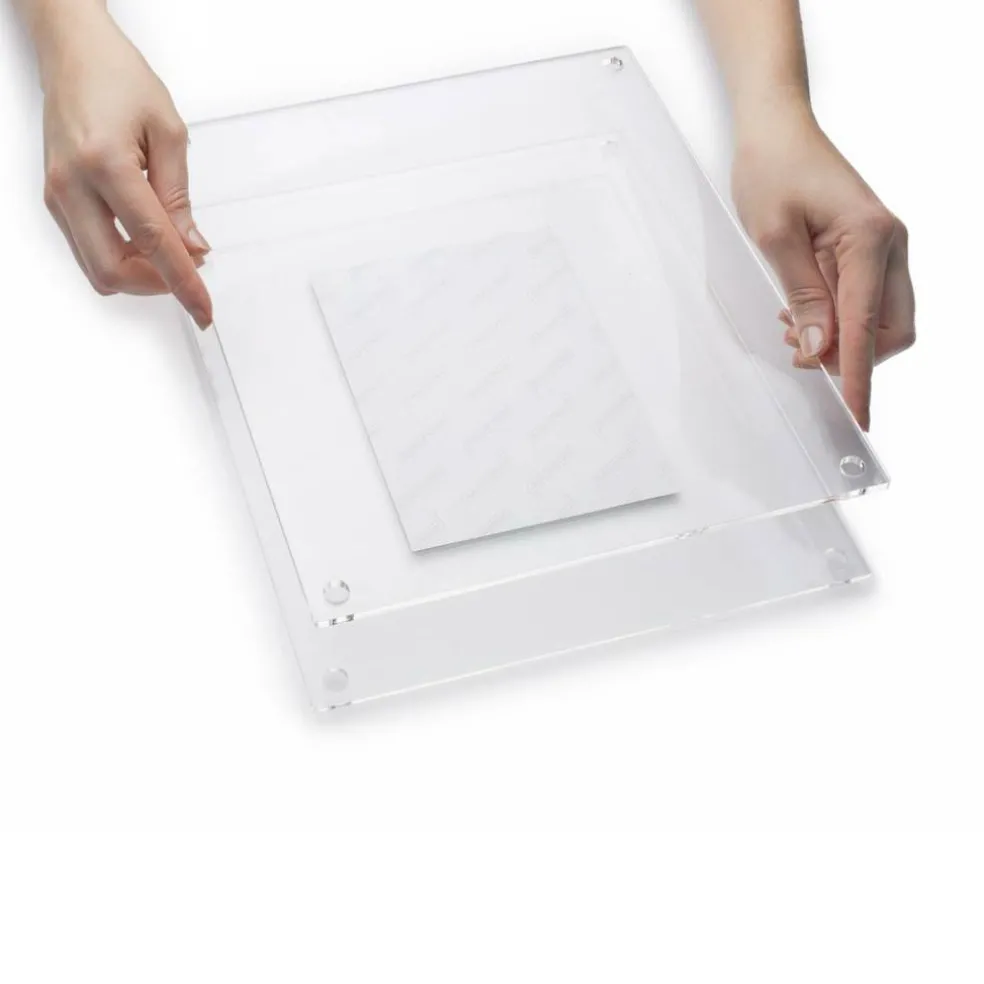 Wexel Art Mixed Double Panel Acrylic Floating Frames Set of 3