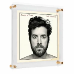 Wexel Art 12'' x 12'' Acrylic Floating Frame for Album Covers with Gold Hardware
