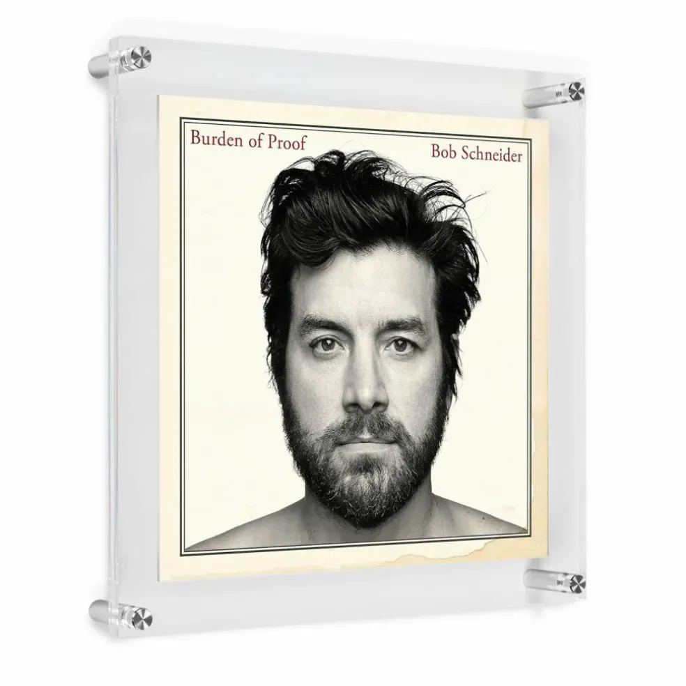 Wexel Art 12" x 12'' Acrylic Floating Frame for Album Covers with Silver Hardware