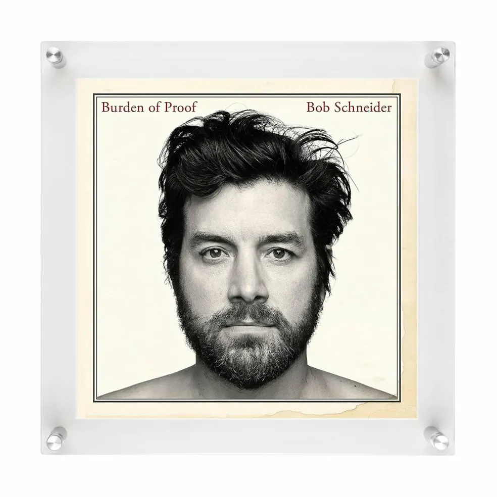 Wexel Art 12" x 12'' Acrylic Floating Frame for Album Covers with Silver Hardware