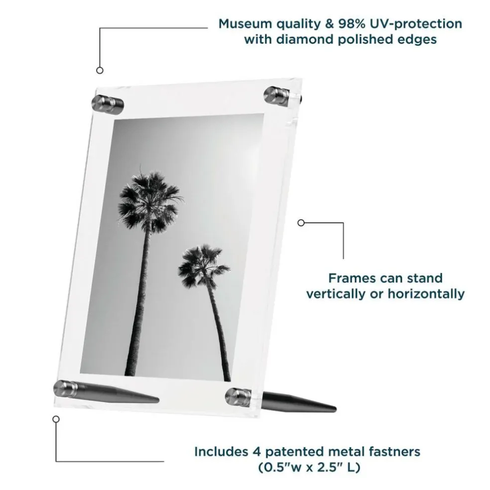 Wexel Art 8" x 10" Acrylic Tabletop Frame for Photos