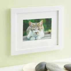White Belmont Frame with Mat by Studio Décor®