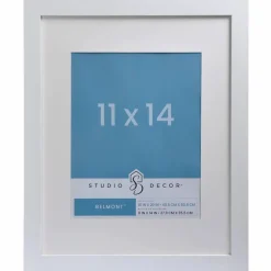 White Belmont Frame with Mat by Studio Décor®