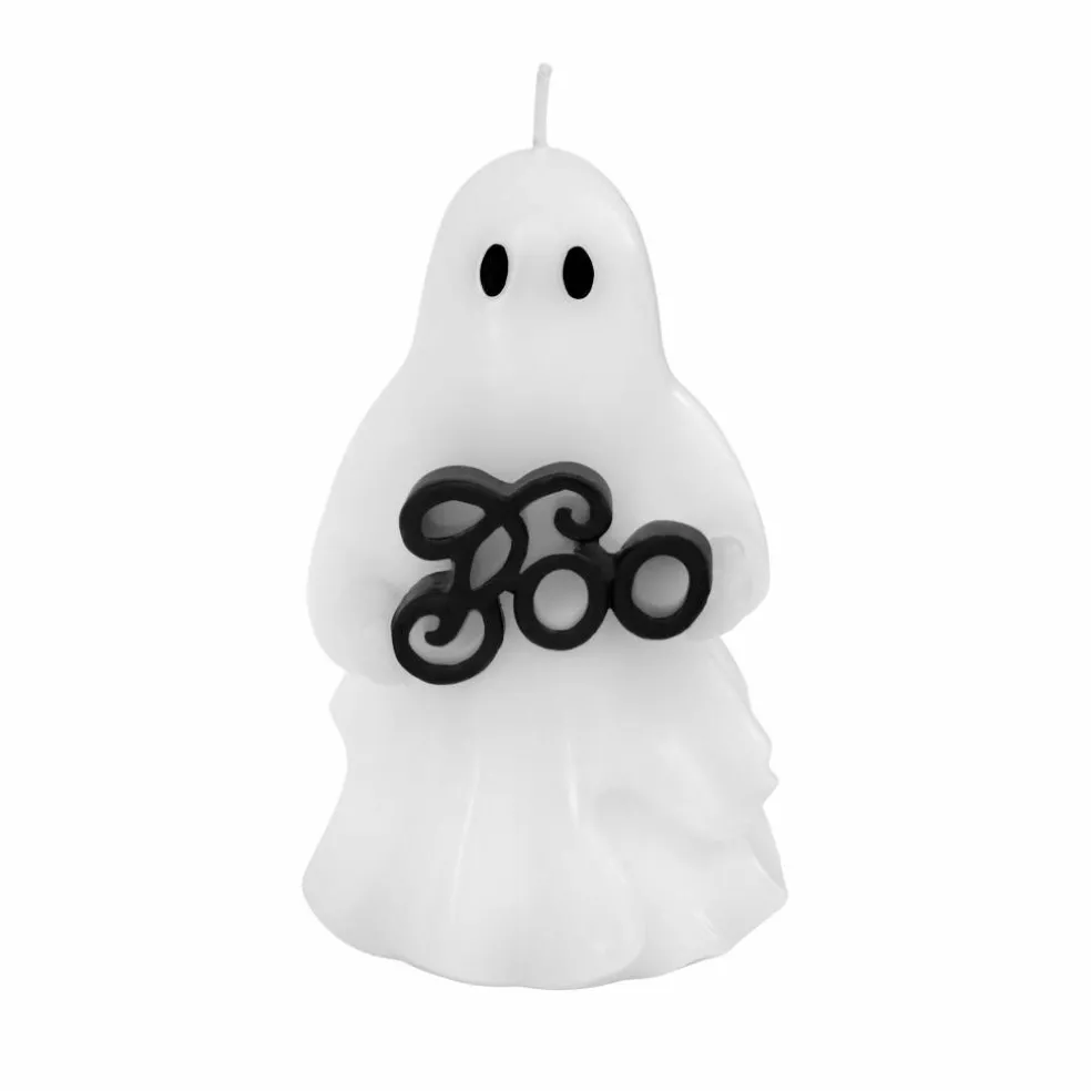 5.25" White Boo Ghost Unscented Candle by Ashland®