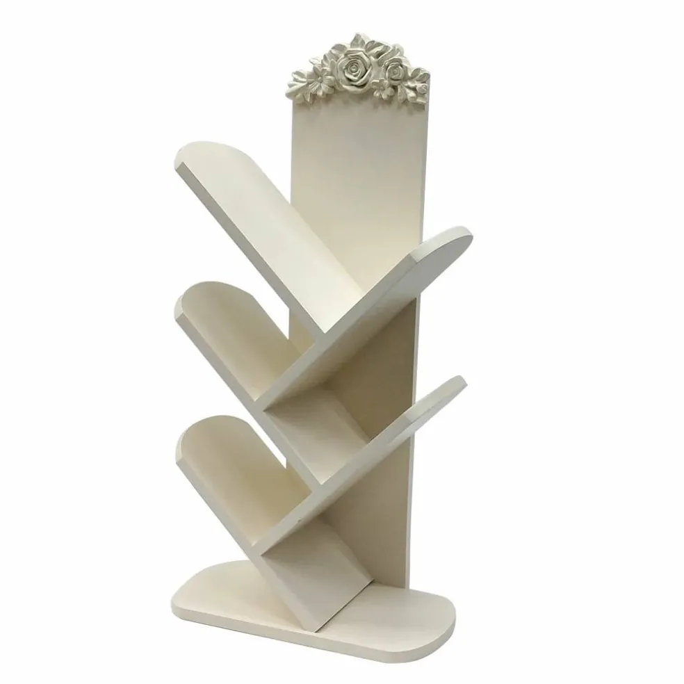 23.75" White Book Rack Tabletop Décor by Ashland®