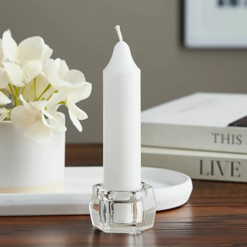 6" White Carriage Candle By Ashland®