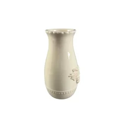 9.5" White Ceramic Pumpkin Vase by Ashland®