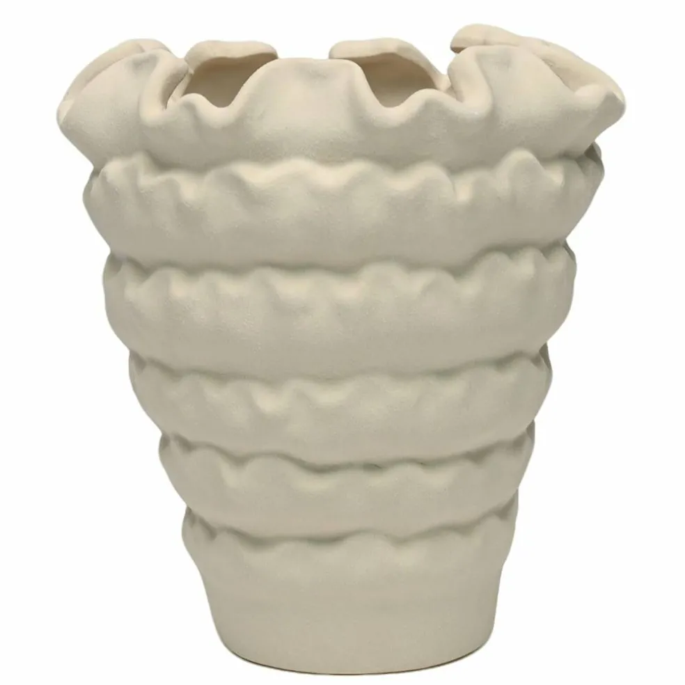 8.5" White Ceramic Vase by Ashland®