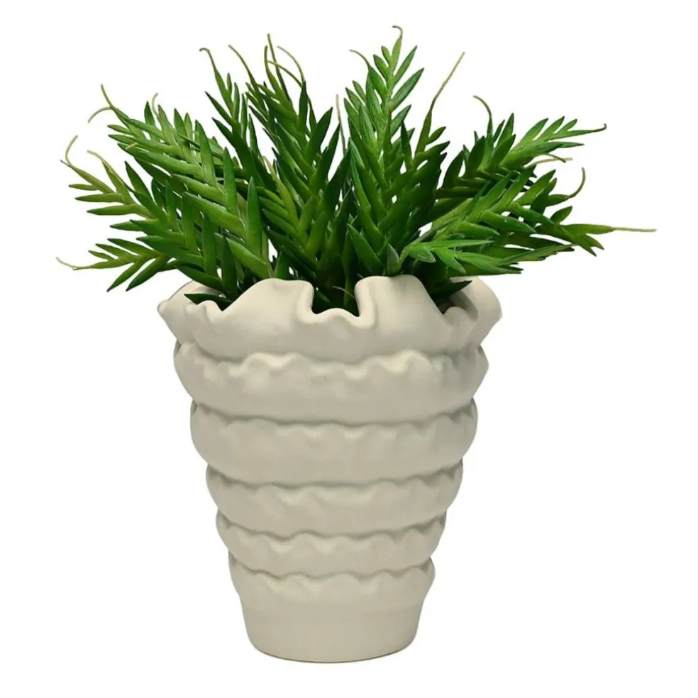 8.5" White Ceramic Vase by Ashland®