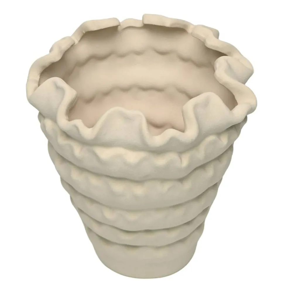8.5" White Ceramic Vase by Ashland®