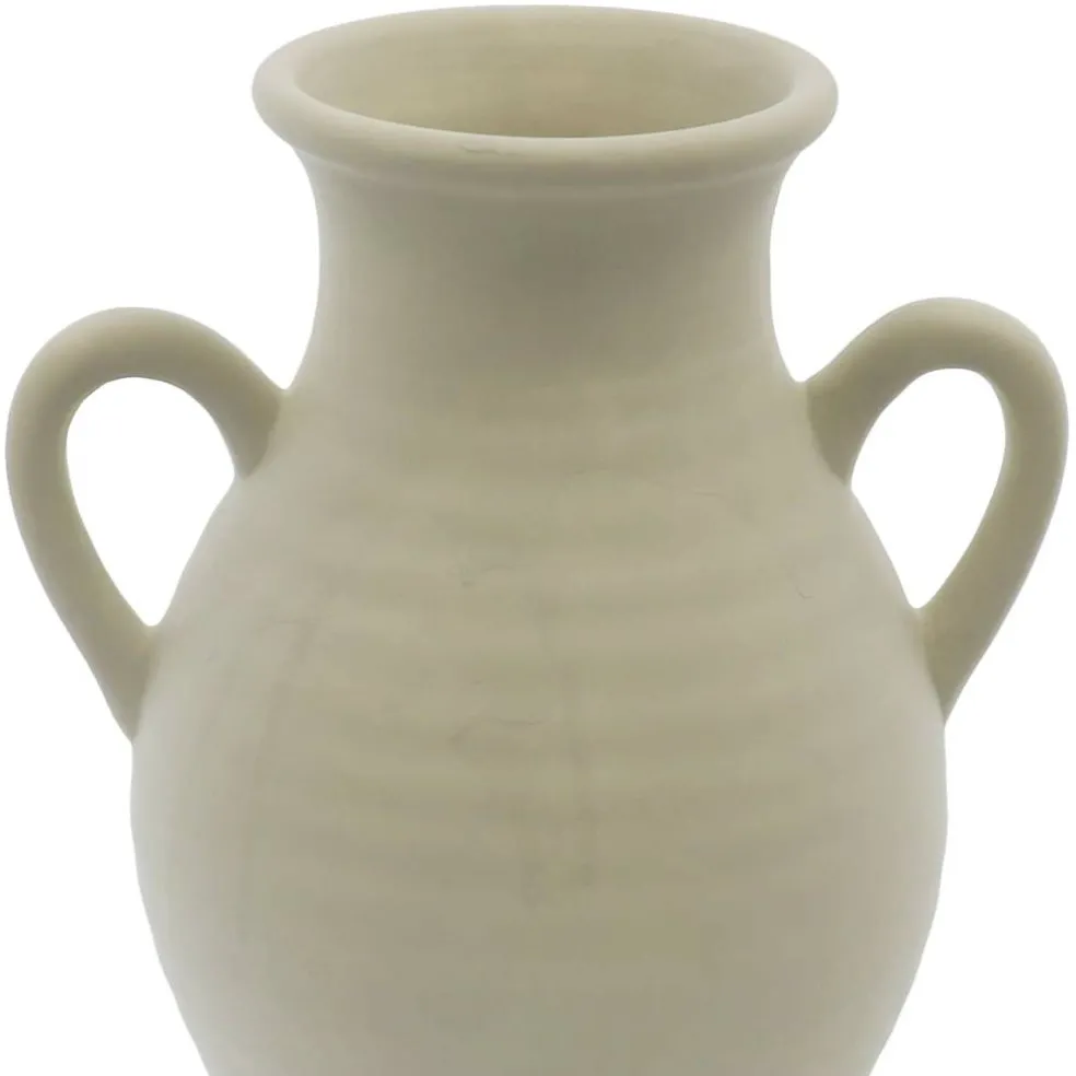 11.5" White Ceramic Vase Tabletop Décor by Ashland®