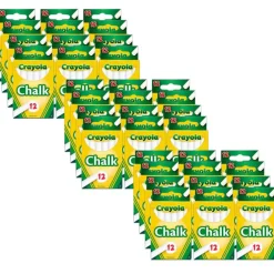 White Chalk Sticks, 12 Sticks Per Box, 36 Boxes