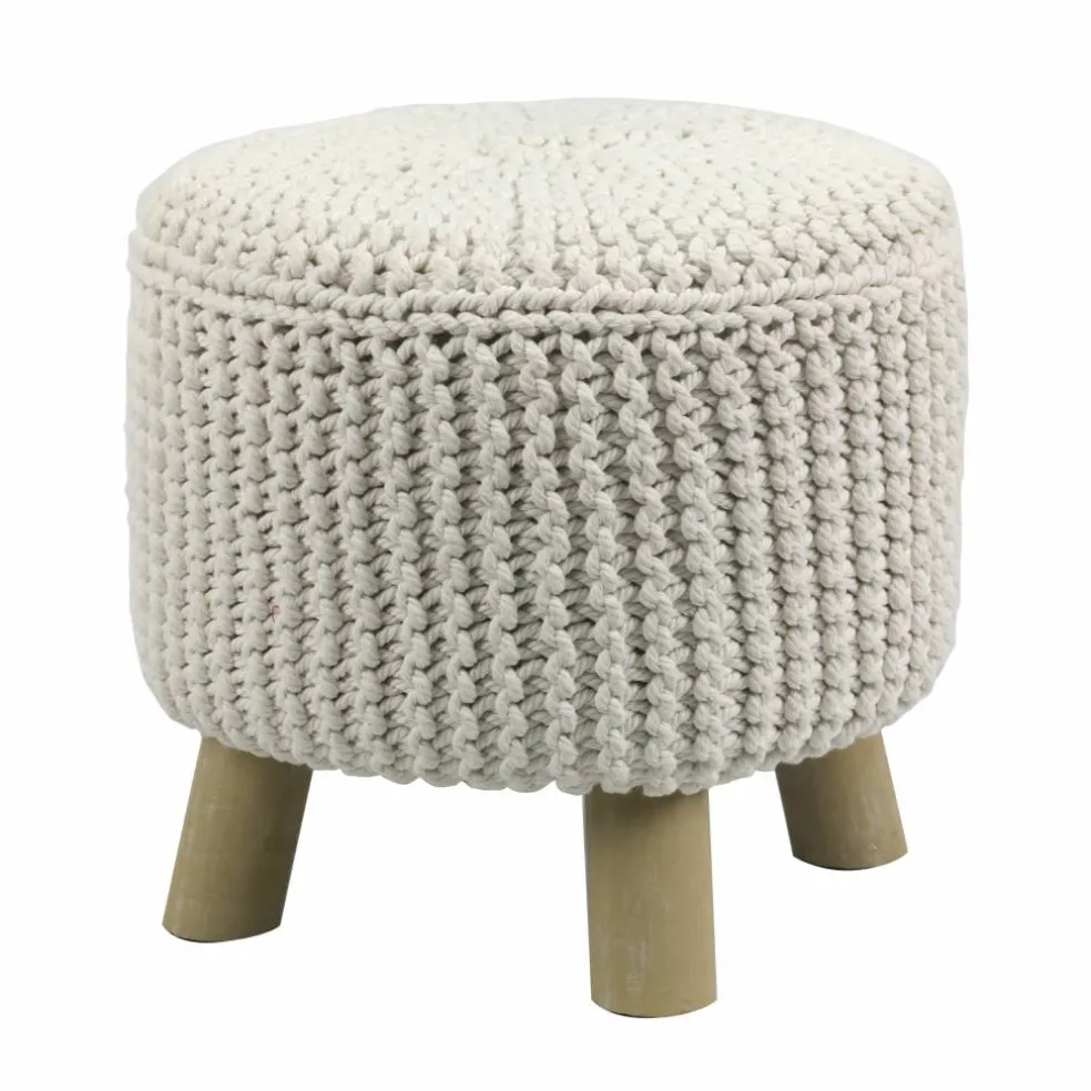 12.3" White Coastal Stool by Ashland®