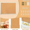 White Cork Board for Wall - 24 X 18 Inches(White)