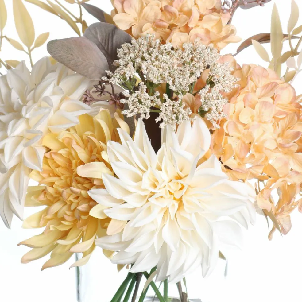12" White & Cream Dahlia Mix Premade by Ashland®