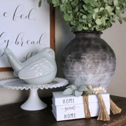 White Decorative Faux Books - Farmhouse Coffee Table and Shelf Décor