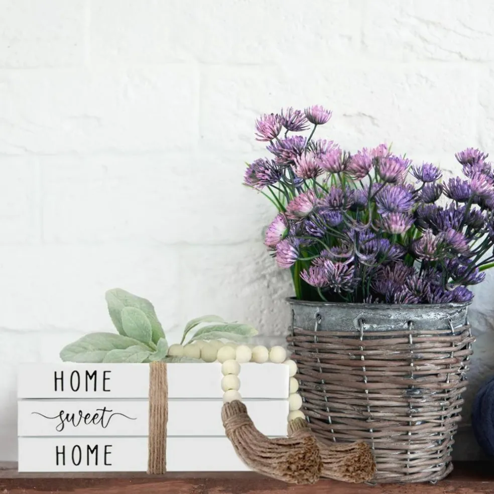 White Decorative Faux Books - Farmhouse Coffee Table and Shelf Décor